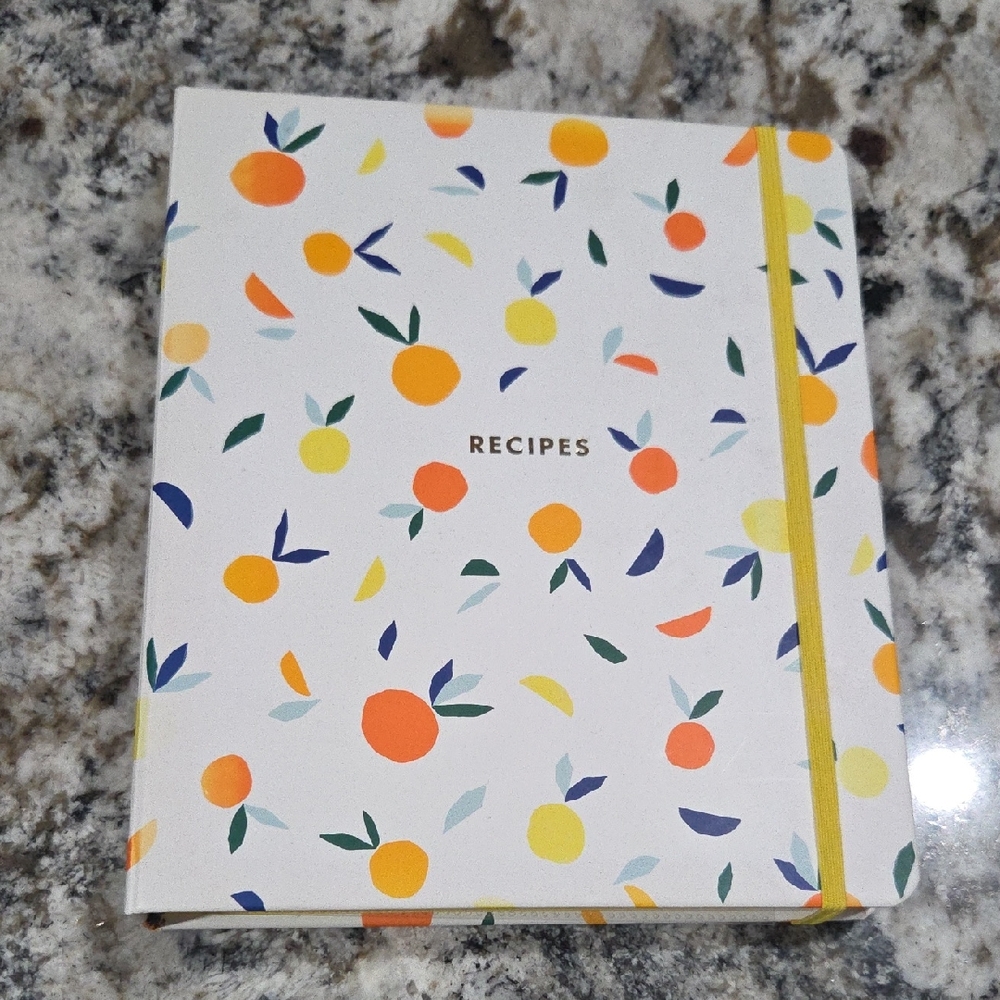 Kate Spade Recipe Book with Fruit Design